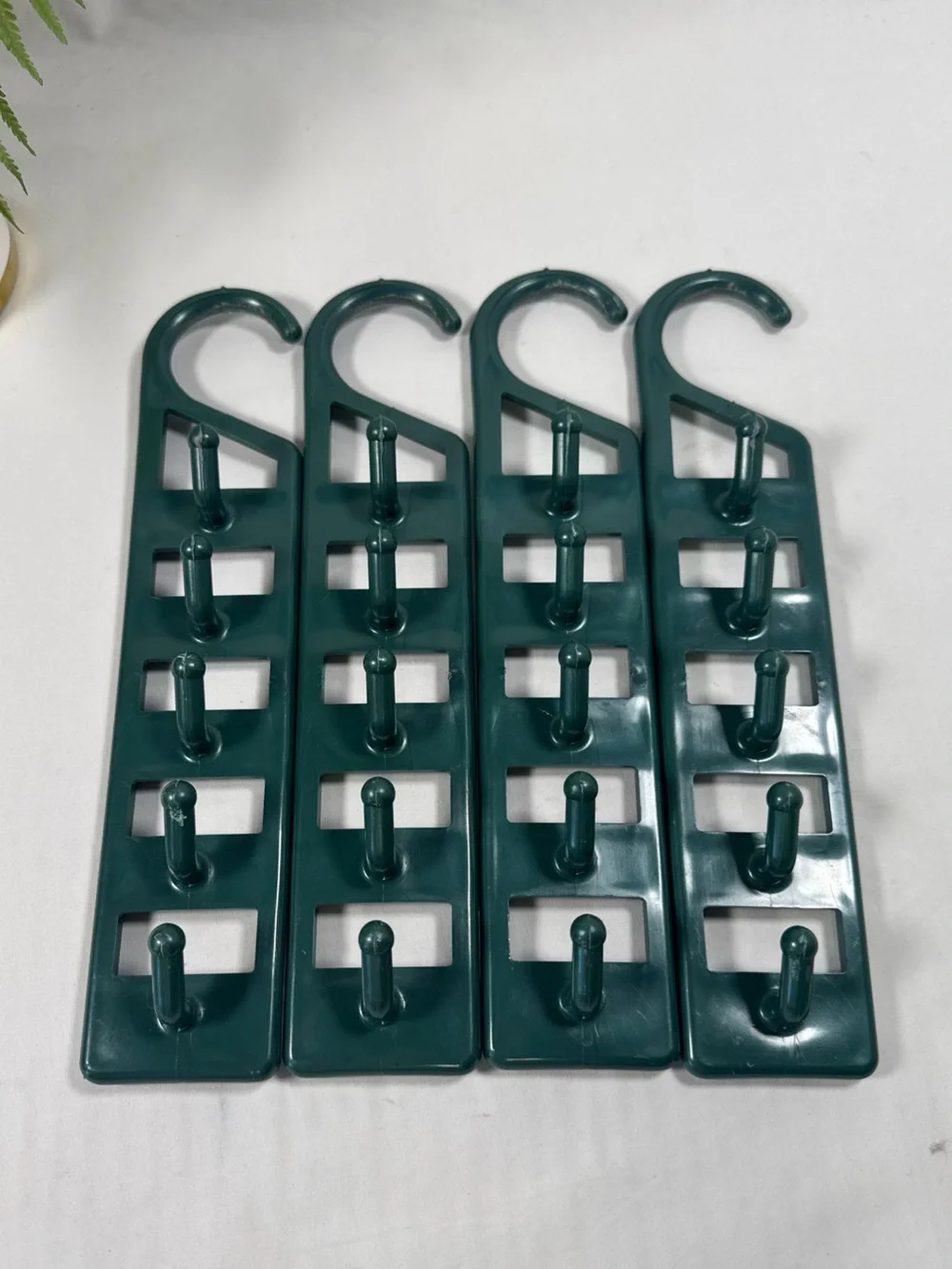 Closet Organizer Hooks in Dark Green